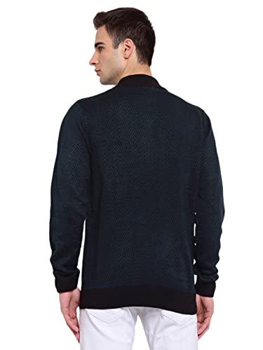 Image of Style Quotient Men Brown & Beige Chevron Pullover