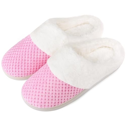 VONMAY Women's Slip On Fuzzy House Slippers with Memory Foam Coral Fleece - image 1