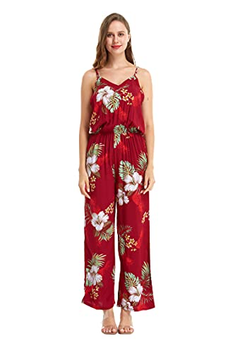 Image of Matchable Family Hawaiian Luau Men Women Girl Boy Clothes in Pineapple Garden Burgundy