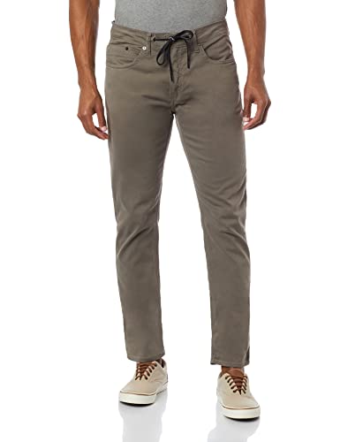 Calça Moletom Calvin Klein Cadarço Masculino, Chumbo, P