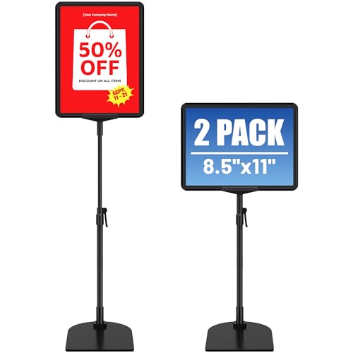 Support de panneau de table réglable en métal pour l'accueil de votre magasin