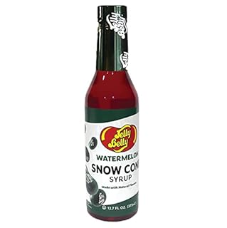 (BBD: 05/05/2023) Jelly Belly Snow Cone Syrup - Shaved Ice Syrup Slushie and Ice Pop Flavoring for Party Watermelon 12.7 Oz