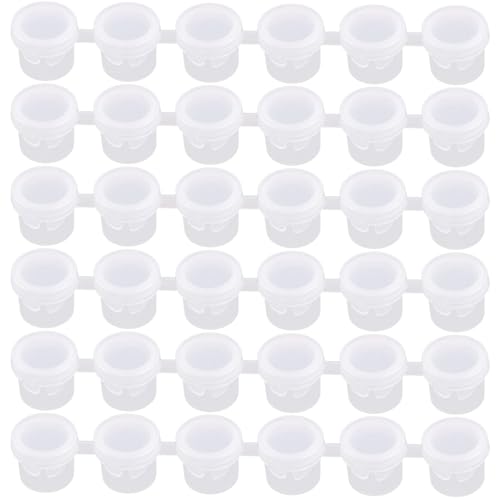 Encuentra reviews de Bote de pintura precio - cinco favoritos. 34 AUEAR, 50 tiras de 5 ml de tiras de pintura vacías transparentes para tazas de pintura con tapas