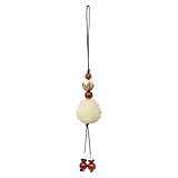 yueton 1 Pack Lotus Flower Phone Charm Chinese Style Cell Phone Strape Imitation Agate Phone Lanyard Decoration for Mobile Phone, Keychain, Bag