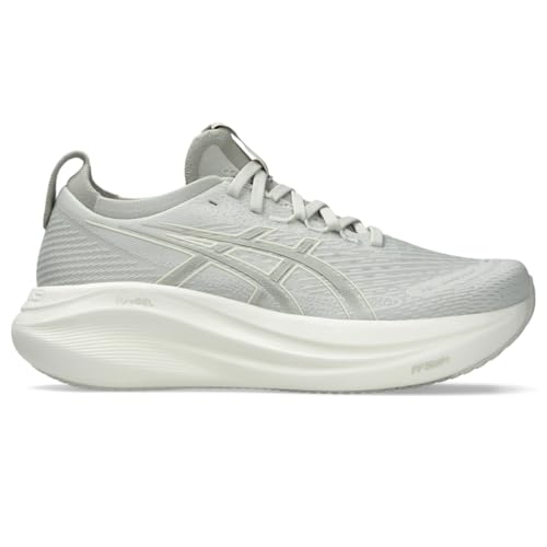 ASICS Women's Gel-Nimbus 27 Running Shoes, 7.5, Lake Grey/White SAGE