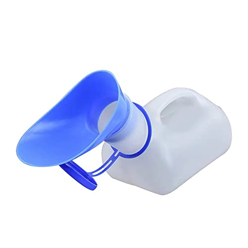 Xnchhou Portable Urinal Bottle Toilet Aid Bottle Urinal Container Accessories for Travel Car Outdoor Camping Unisex with Female Adaptor Funnel Tools 1000ML