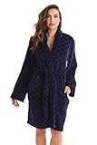 Just Love Kimono Robe Bath Robes for Women 6311-Navy-XL