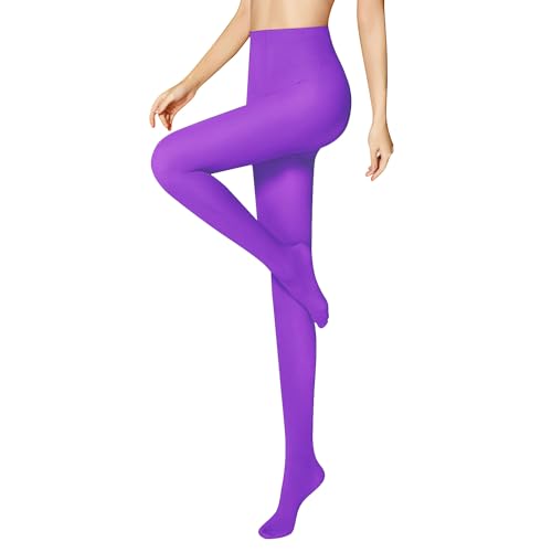 Libella 50 DEN medias de mujer semiopacas resistentes a la rotura y sin presiones cintura cómoda medias finas material suave Violeta M