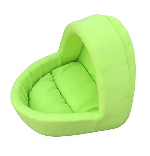 Fluffy's Luxurious Soft Foam Red & Black Dog/Cat Bed Cave Style(Export Quality) (S, Green) 1