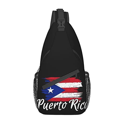 Puerto Rico Casual Daypack Bag Puerto Shoulder Bag Chest Bags Picnic Crossbody Bag Travel Hiking