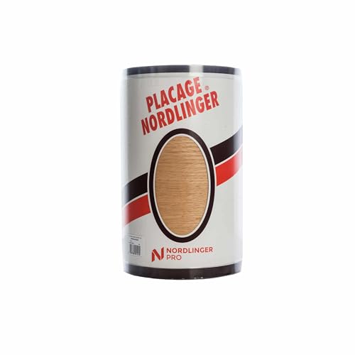 Nordlinger Pro Holzfurnier – 510217 – Eiche echt – 0,50 x 2,50 m – zum Aufbügeln – FSC Mix – Beschichtung