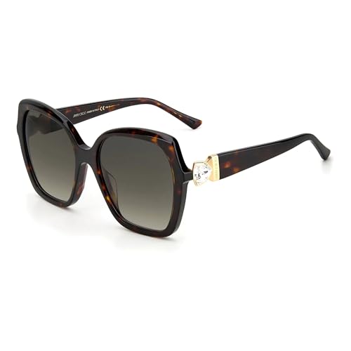 Jimmy Choo Manon/g/s 086/HA HAVANA Sunglasses Women Acetate, Standard, 57