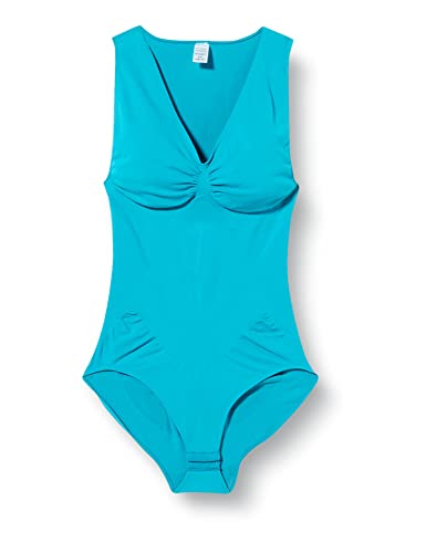 belly cloud Damen Body figurformend mit V-Ausschnitt, Türkis (smaragd 425), XXXL Cover
