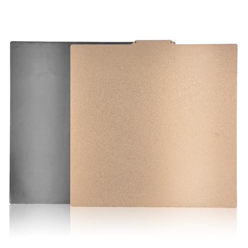 3D Printer PEI Build Plate for Ender 5 Plus, 377x370mm Magnetic Build Plate, Double Sided Textured PEI Sheet, Flexible P