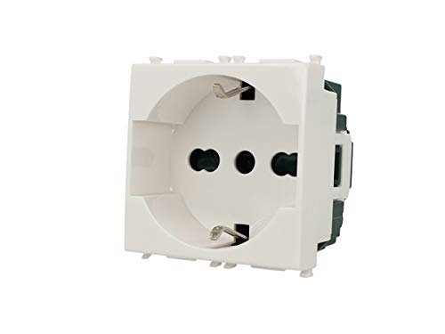 Presa Schuko 2P+T 16A Bianca | Compatibile Vimar Arkè - Foto 10