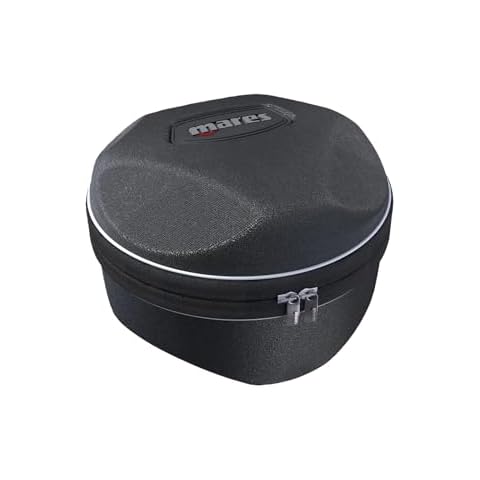 Mares Shell Round Case - Soft Durable Protective Compact Scuba Diving Computer Storage Bag Case w/Zip Closure Cover