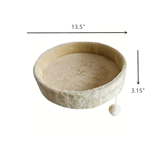 SHENGOCASE 13.5" Cat Tree Tower Accessories Replacement Parts Top Perch Bed Platform, Cat Tower Add ons (Beige M10) - Thumbnail 6