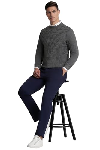 Image of Peter England Men's Regular Fit Mid Rise Pants