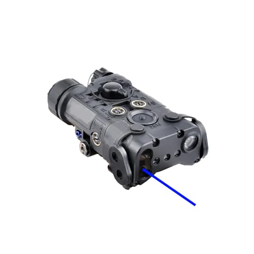 Plastic L3-NL Box Aiming Laser Sights(with Blue Laser+IR Laser+LED Whitelight Flashlight),& Modular Wire Control Remote Pressure Switch Combo,Black