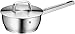 Produktbild WMF Iconic Stielkasserolle 18 cm, hochwertiger Edelstahldeckel, robustes Cromargan®: Edelstahl Rostfrei 18/10, wärmereduzierender Griff, integrierte Innenskalierung, breiter Schüttrand