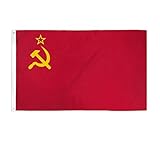 TrendyLuz Flags Soviet Union Flag USSR Russia National 3x5 Feet Banner Flag