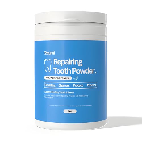 Reumi Tooth Repairing Powder 50g/1.7oz Natural Oral Care Powder Remineralizing Tooth Powders Hydroxyapatite Toothpaste Breath Freshener Remover for Instant Results (1)
