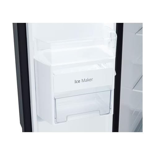 Image of LG 650L Side by Side Refrigerator, Wi-Fi Convertible, DoorCooling+, Smart Inverter Compressor, Black Mirror Finish, 3 Star (GLB257DBM3, 2025 Model)
