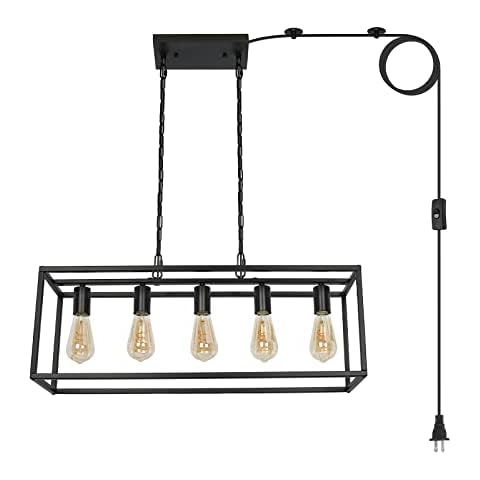 ZOSIMIO Black Farmhouse Chandelier Cover