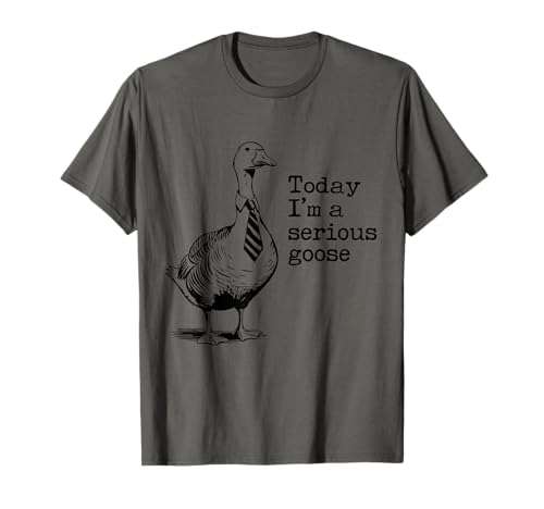 Today I'm A Serious Goose Funny Got Too Silly Goose T-Shirt
