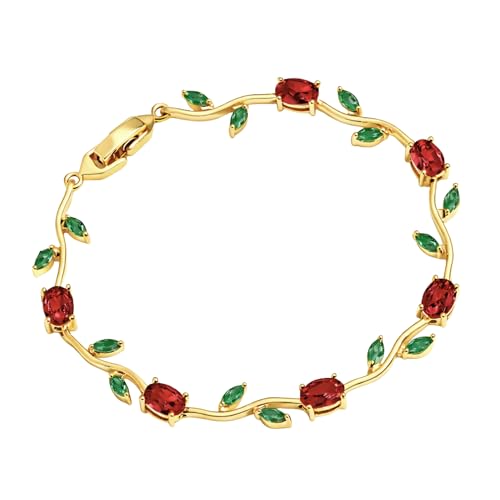 Image of SALVE Coquette Golden Tulip Bracelet for Women Stylish | Anti Tarnish Jewellery for Women, Hand Wristlet for Girls | Aesthetic Accessories for Girls, Valentine's Gift for Girlfriend