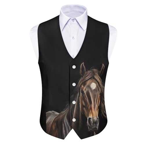 Men's Suit Vest Lightweight Business Formal Dress Jackets Casual Waistcoat Vest with 4 Buttons Tuxedo Slim Fit4