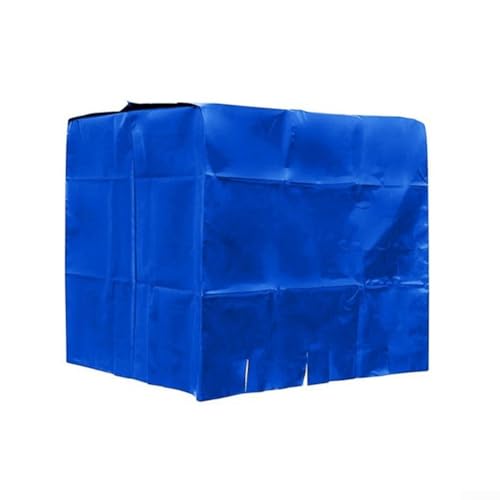 Zilimontt 210D Oxford Tuch Wassertankabdeckung für 1000 Liter für IBC-Behälter, UV-schützende und staubdichte Outdoor-Aufbewahrungslösung mit Zugangsklappen für Palettenstütze,
