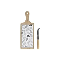 TABLA APERITIVO SET 2 GRES BAMBU 33X12X1 HOJAS