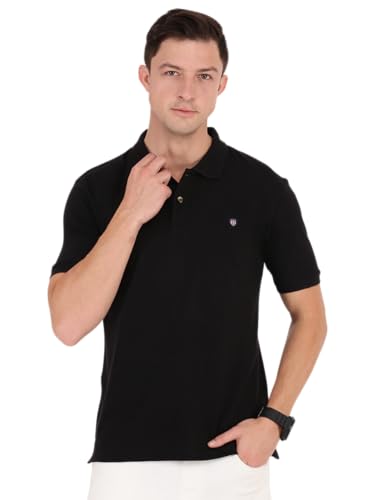Image of Macroman M-Series Fashion Half Sleeve Polo Core Casual T-Shirt for Men, Cotton Blend, Pack of 1