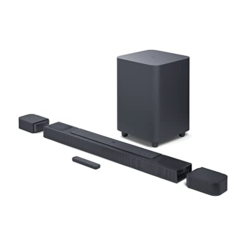 Image of JBL Bar 800 Pro, 7.1 (5.1.2) Channel Truly Wireless Soundbar with True Dolby Atmos 3D Surround Sound, 10 inch Down-Firing Wireless Subwoofer, PureVoice, HDMI eARC, Bluetooth, Wi-Fi & Optical Input (720W)