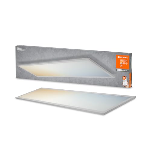 LEDVANCE Panel de luz LED inteligente con tecnología WiFi para interiores, color de luz cambiante (3000-6500K), 1200 mm x 300 mm, compatible con Google y Alexa, SMART+ PLANON PLUS Tunable White