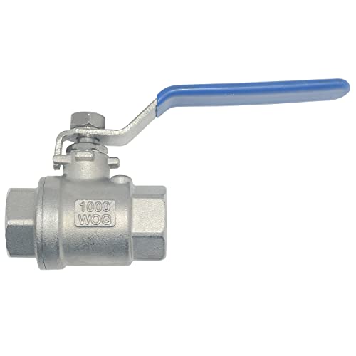 Image of DAN SPEED 1 /2 inch NPT Female 316 Stainless Steel Full Port Ball Valve Vinyl Handle WOG1000 (1 /2 inch)