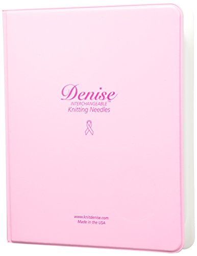Denise Needles Denise Interchangeable Knitting Needles Kit, Pink Pastels