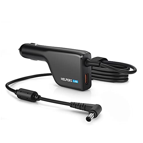 Helpers Lab Ordinateur Portable Alimentation Chargeur de Voiture Adaptateur avec Port QC3.0 pour Sony VAIO SVF PCG SVE SVS VGC VGN VPC 19,5V 4,7A 90W