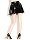 Latex Fashion Falten Rock für Damen,Gummi Hoher Taille Rock Handgefertigte,Latex Kleid Party Club Kostüm XL