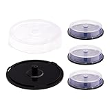 14 cm. Taille ronde : la boîte dispose d'une forme ronde avec un diamètre extérieur de 14 cm et un diamètre intérieur de 12,45 cm, qui est précisément dimensionnée pour s'adapter aux CD et DVD standard. La hauteur de la boîte est de 2,65 cm, ce qui la rend assez fine pour s'adapter aux espaces restreints tels que les tiroirs de bureau, les étagères de bibliothèque ou les armoires multimédias