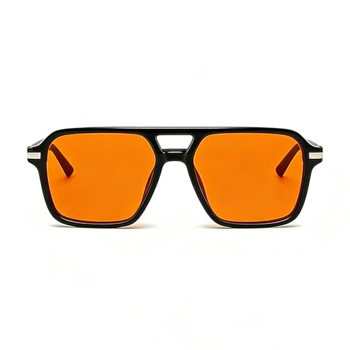 PjuQow Blaulichtfilter Brille, Gaming Brille, Blaulicht Brille Mit Blaulichtfilter, Für Computerarbeit Und Bildschirmnutzung, Leicht Und Komfortabel, Lindert Augenbelastung Und Verbessert Den Schlaf