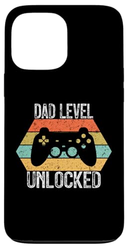 Dad Level Unlocked Vintage Funny Pregnancy Video Game Lovers �X�}�z�P�[�X iPhone 13 Pro Max �p