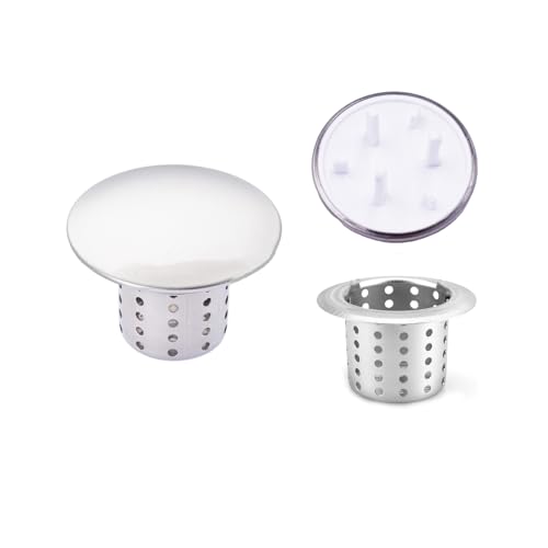 Kit desagüe para fregadero 2 en 1 acero inoxidable