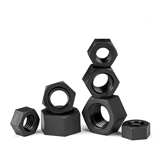 Écrous hexagonaux métriques M10 nylon noir 10 mm quincaillerie plastique isolation vrac