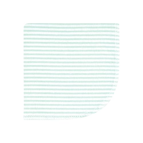 Image of Hudson Baby Unisex Baby Flannel Cotton Poly Washcloths, Eucalyptus 10Pk, One Size