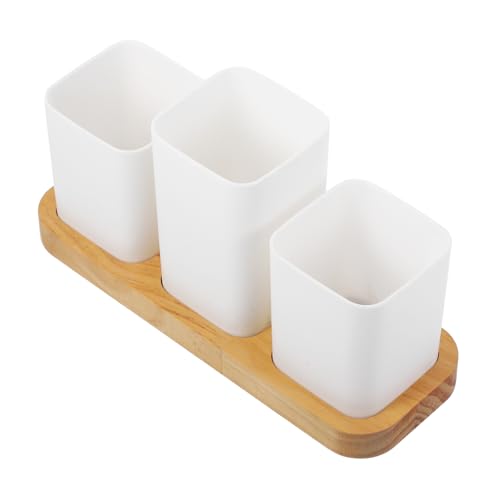 Unomor 1Set Chopstick Organizer with Base Sturdy Construction Modern Design for Easy Access Tidy Kitchen Utensil Storage Dinnerware Holder for Chopsticks and Cutlery