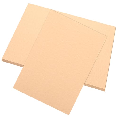DOITOOL Papel Pergamino Vintage Envejecido A4 120g 10 Hojas Color Marrón Arena Textura para Certificados, Scrapbooking y Envoltorios Creativos