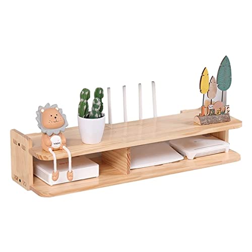 Supports en bois de rangement ménagers et muraux pour décodeur - 2