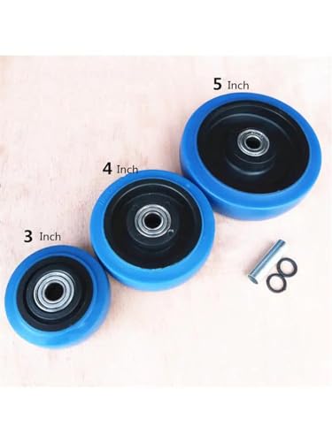 Roue élastique bleue de 5 pouces, composant haute performance